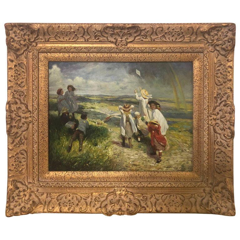 Oil on Canvas Painting Impressionistic Signed L Cara