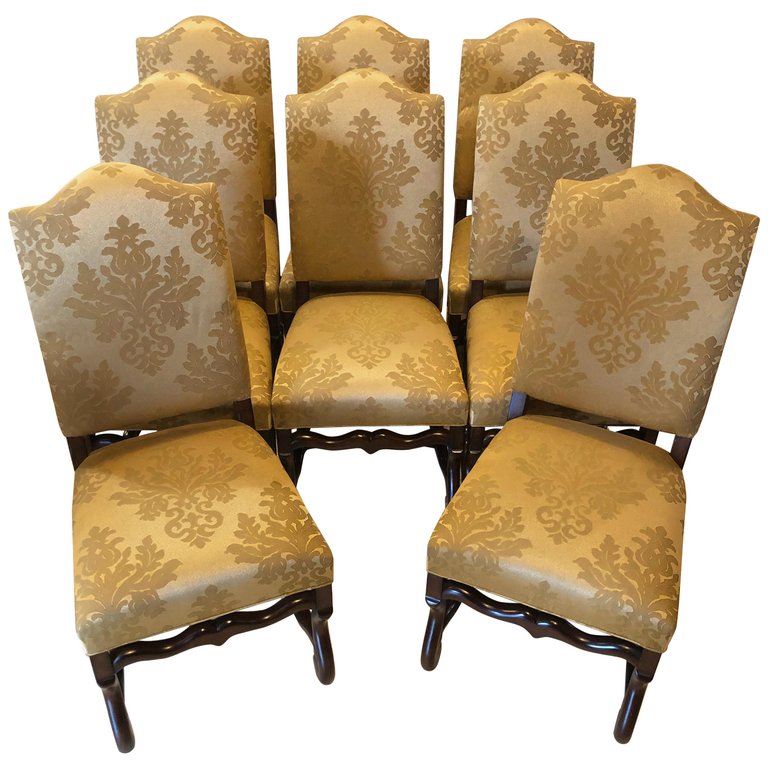Set of Eight Georgian Style Dining Chairs