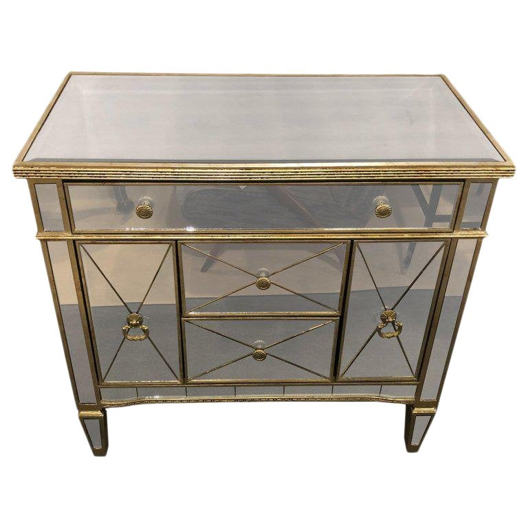 1960s Hollywood Regency Large Nightstand