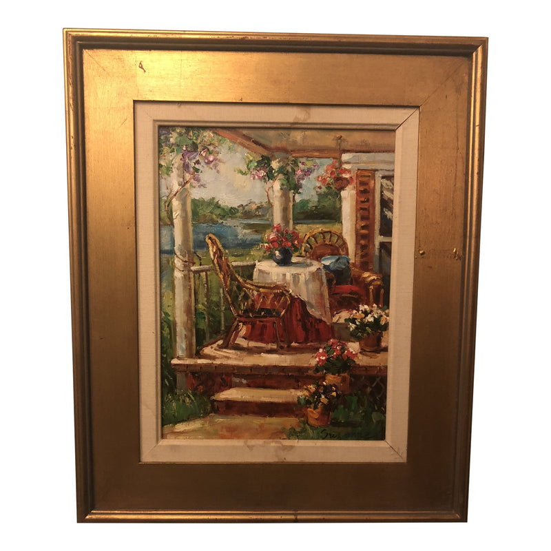 1980s Oil on Canvas Signed Painting