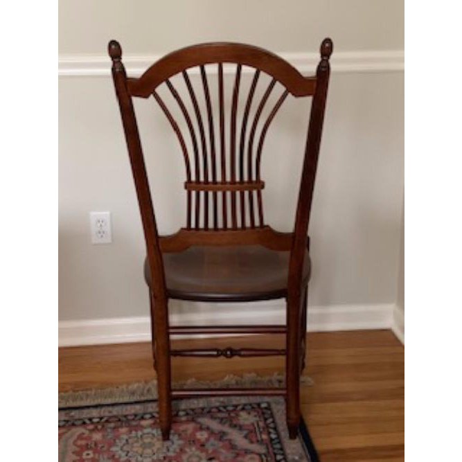 1990s Traditional Nichols and Stone Antique Dining Set - 9 Pieces