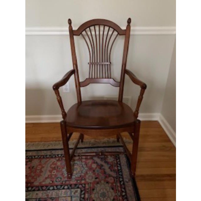 1990s Traditional Nichols and Stone Antique Dining Set - 9 Pieces