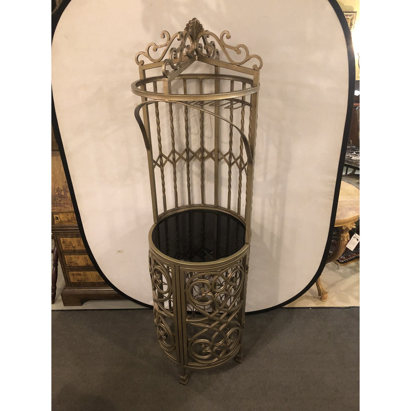 1990s Traditional Silver Metal Etagere
