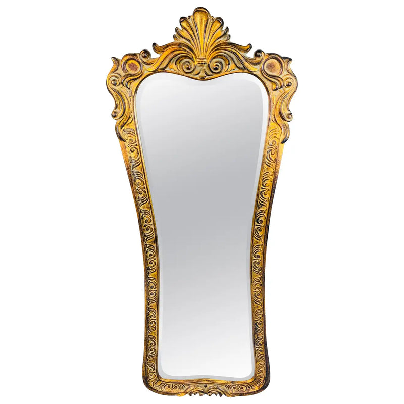 Regency Style Gilded Tall Wall or Dressing Mirror