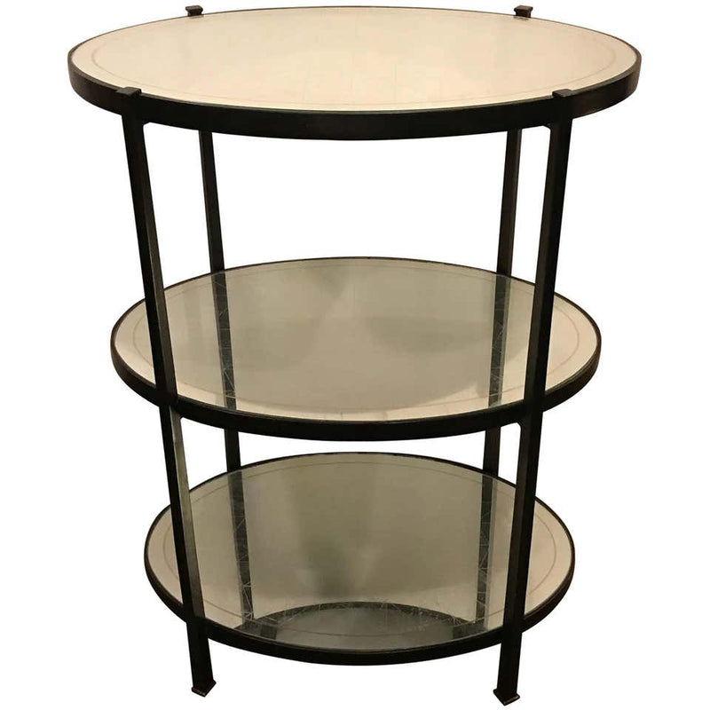 Jonathan Charles Three-Tier Eqlomise Side Table Standing Bar