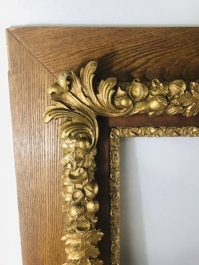 1980s Oak Gilt Frame