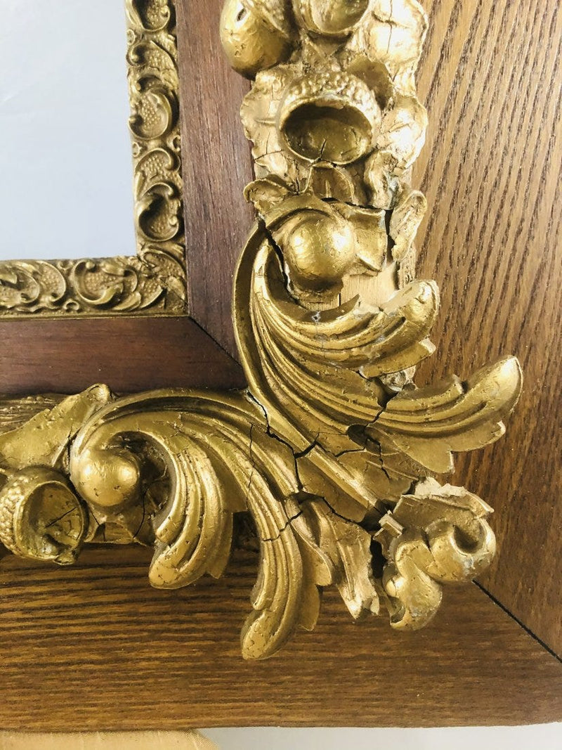 1980s Oak Gilt Frame