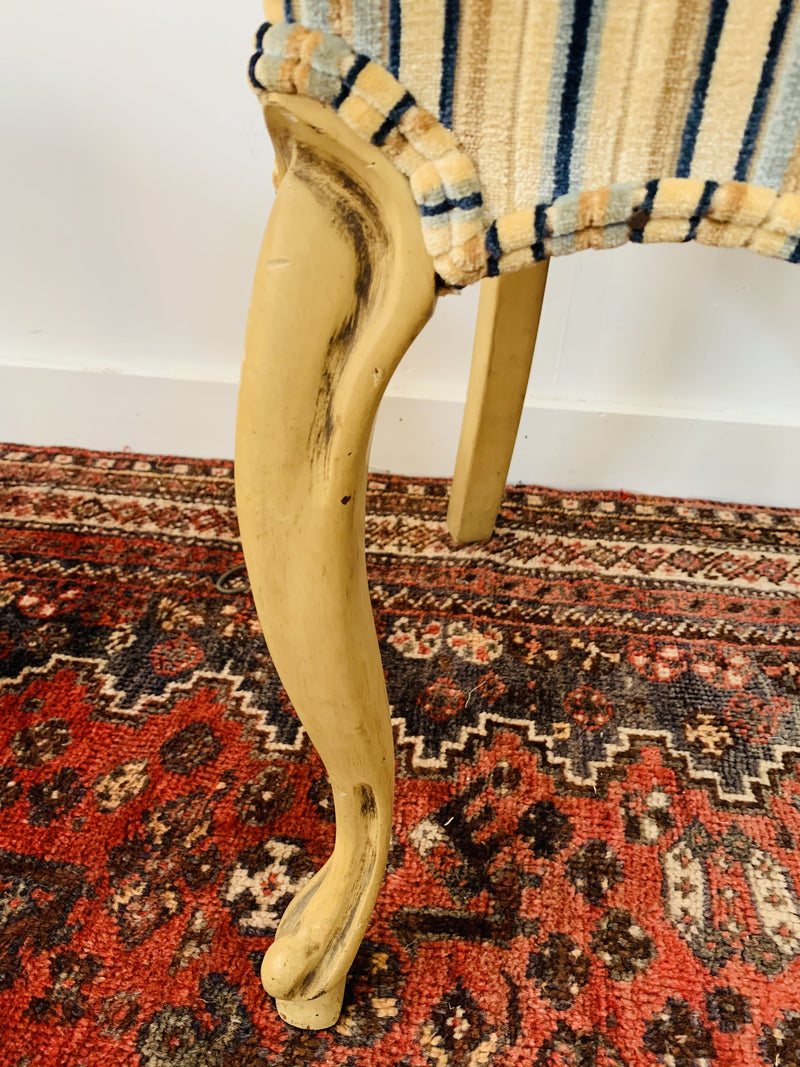 Louis XV Style Oval Back Side Chair, a Pair