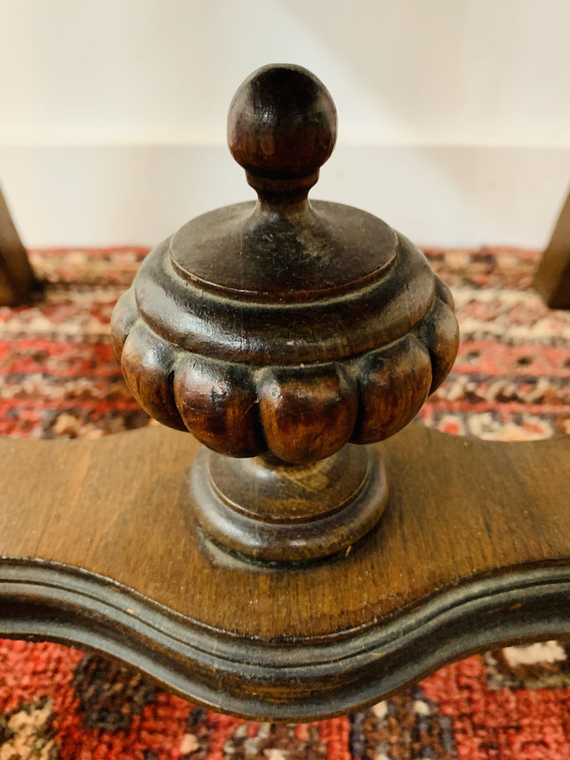 Side Chair with Chevron Striped Upholstery and Hand-carved Legs, a Pair