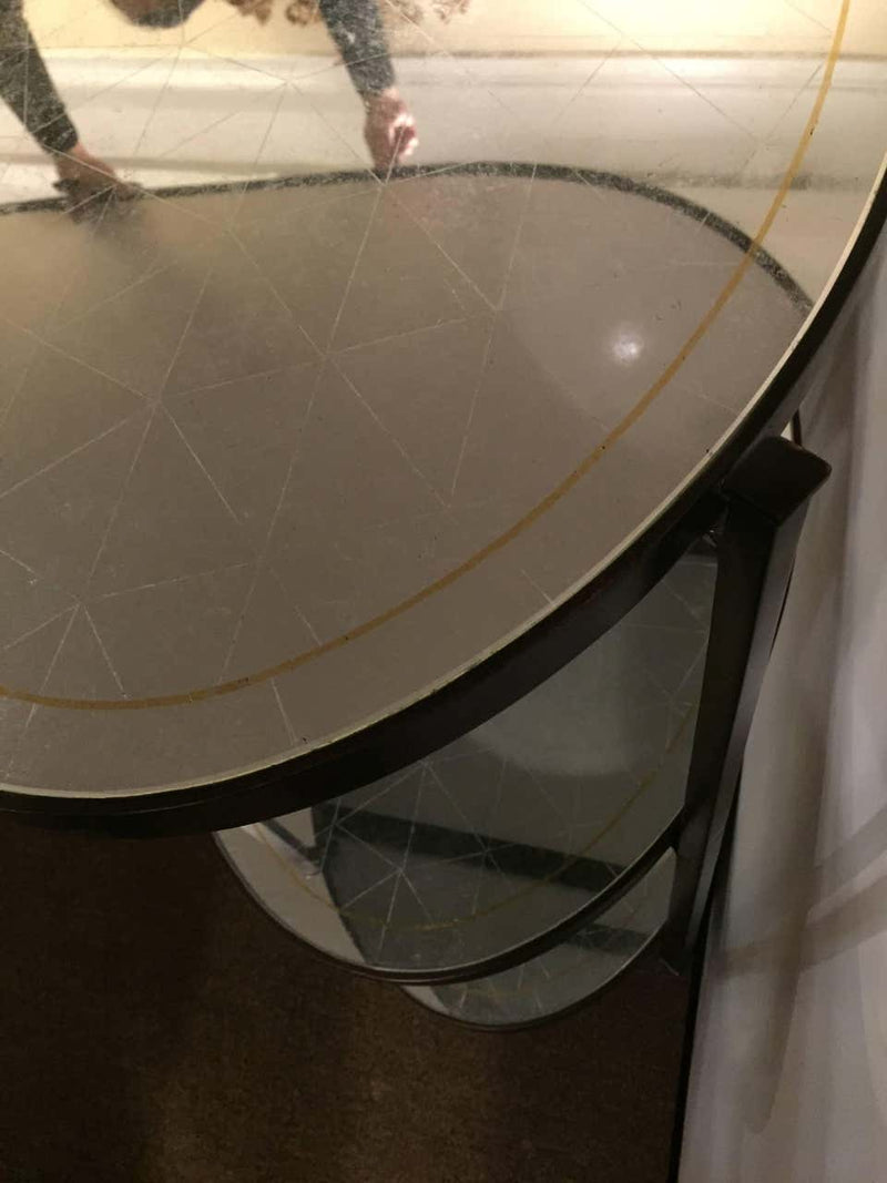 Jonathan Charles Three-Tier Eqlomise Side Table Standing Bar