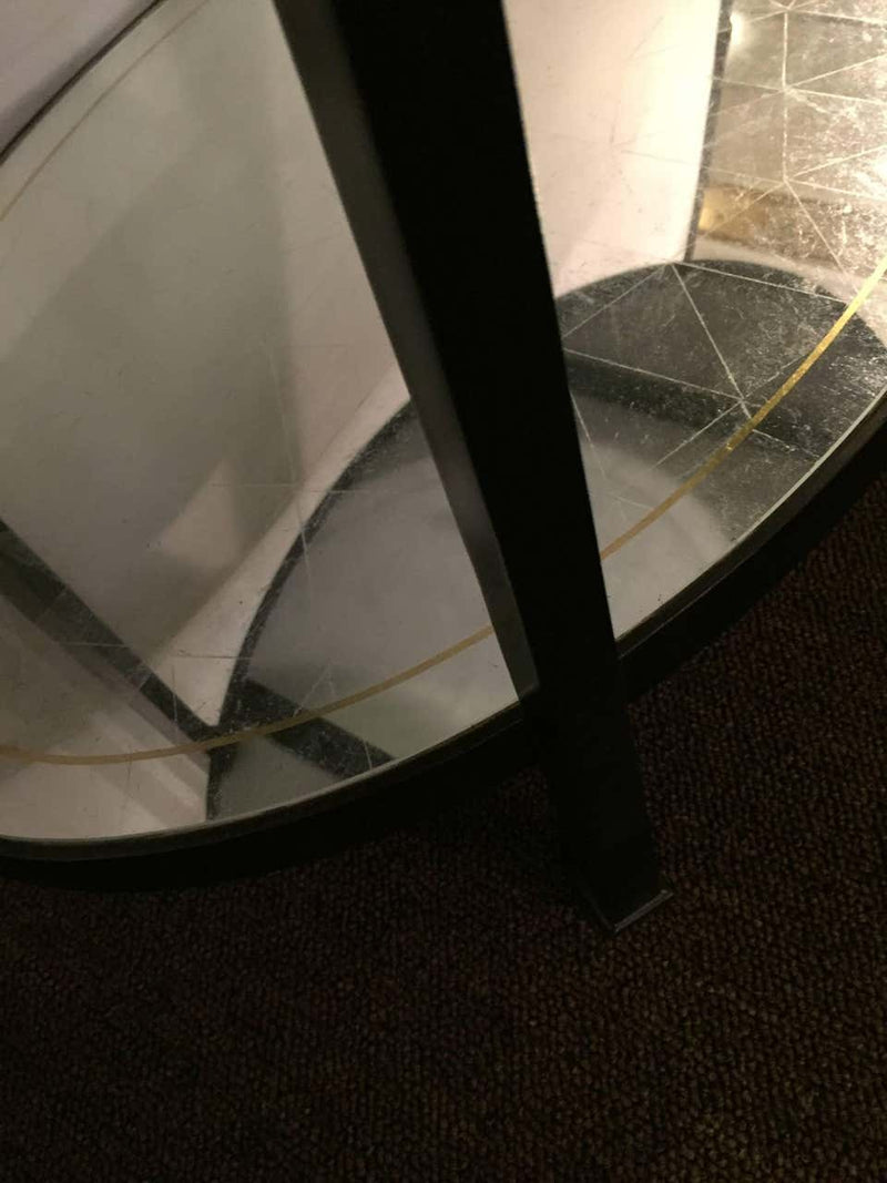 Jonathan Charles Three-Tier Eqlomise Side Table Standing Bar