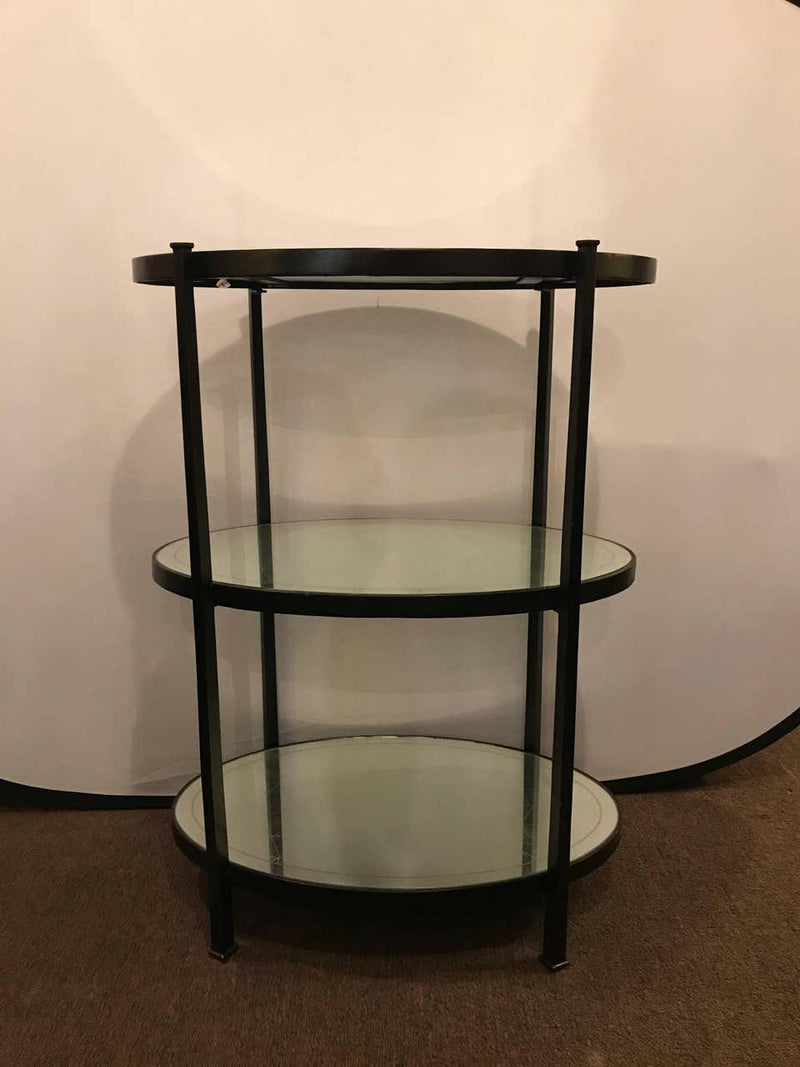 Jonathan Charles Three-Tier Eqlomise Side Table Standing Bar