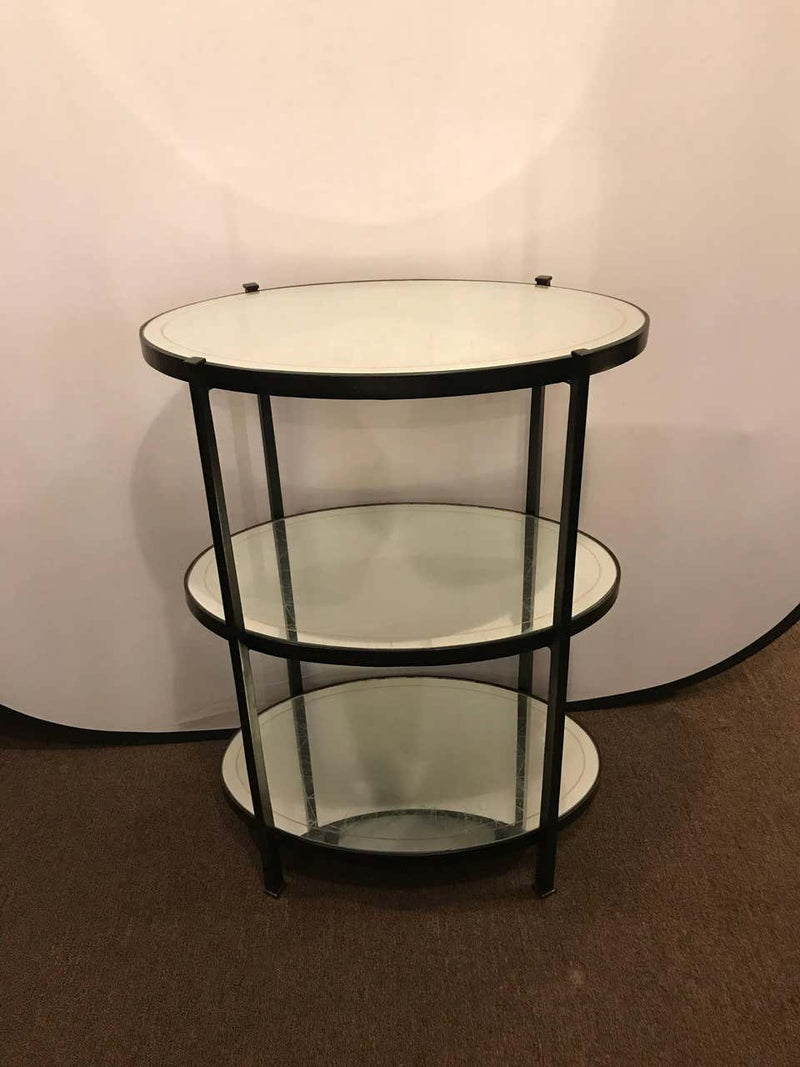Jonathan Charles Three-Tier Eqlomise Side Table Standing Bar