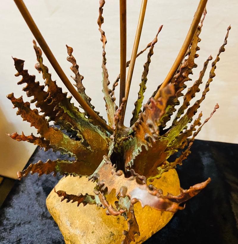 Pair John Steck 1960's Tabletop Sculptures from Steck's Desert Flower Collection
