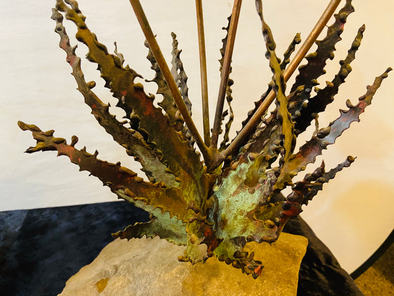 Pair John Steck 1960's Tabletop Sculptures from Steck's Desert Flower Collection