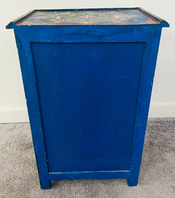 Hand Painted Moroccan Side Table Nightstand