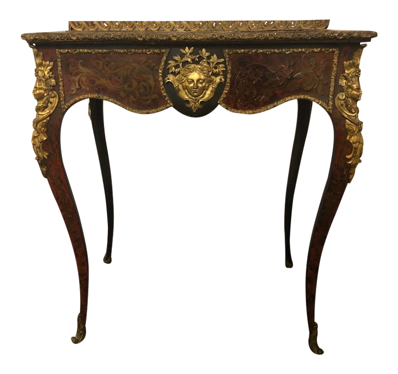 Marquetry Inlaid End Table