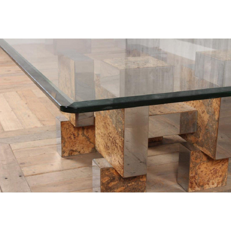 Paul Evans Style Mid-Century Modern Cityscape Coffee Table