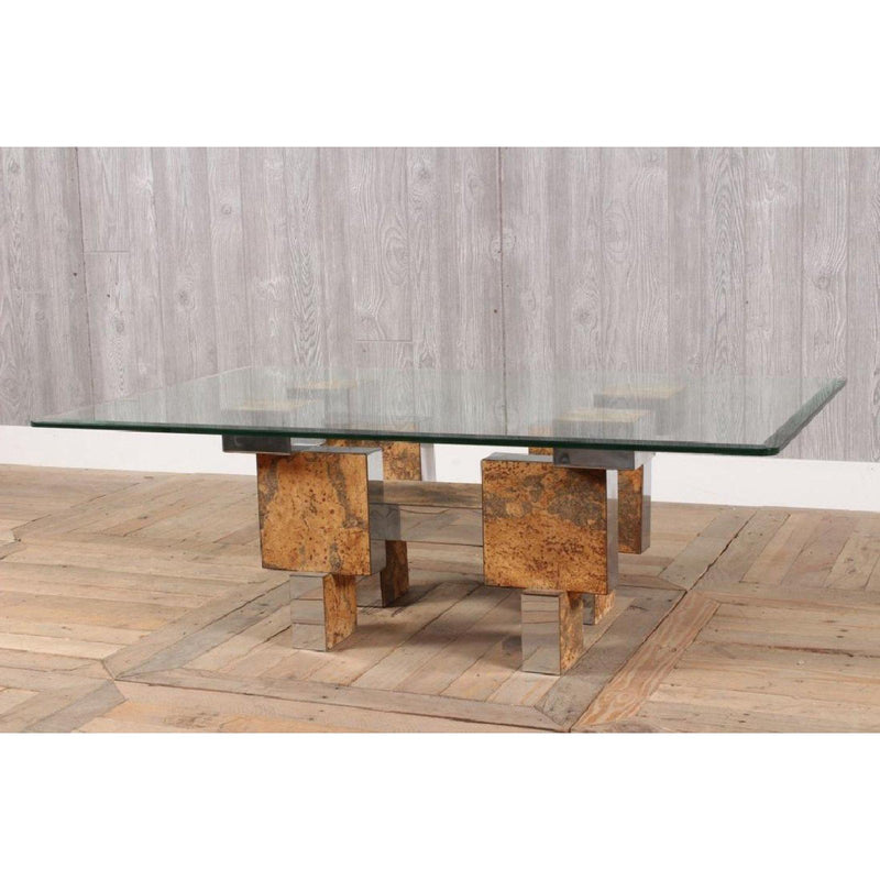 Paul Evans Style Mid-Century Modern Cityscape Coffee Table