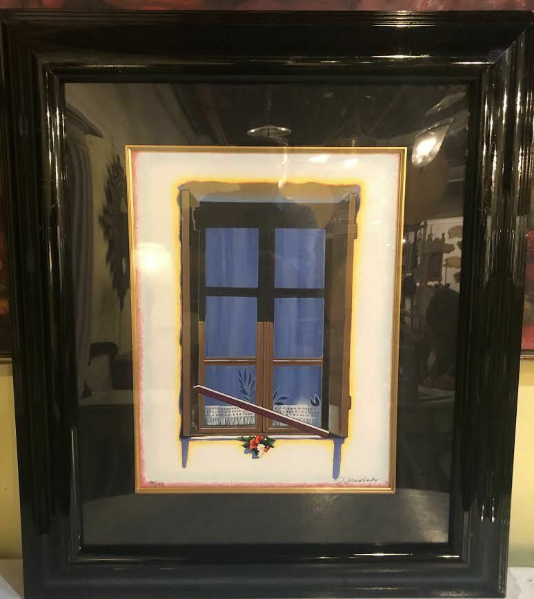 Igor Medvedev Signed and Numbered Illustration in a Steinway Finished Black Frame