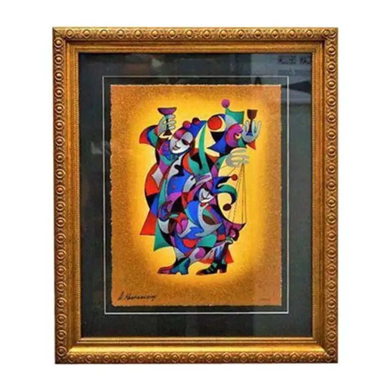 Gold Framed Anatole Krasnyansky Serigraph