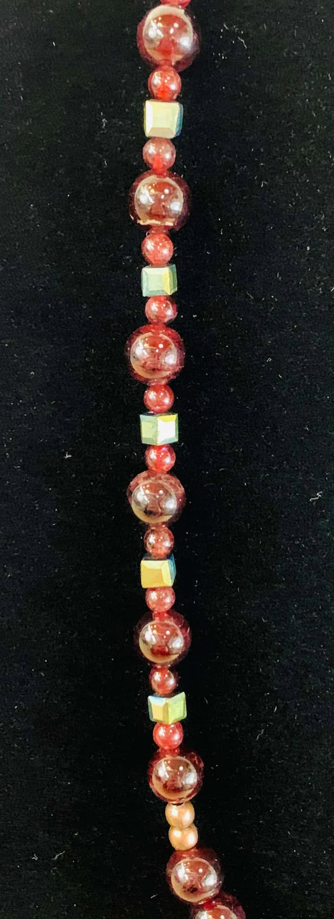 Bloodstone Pendant with Antiqued Copper Handmade Necklace