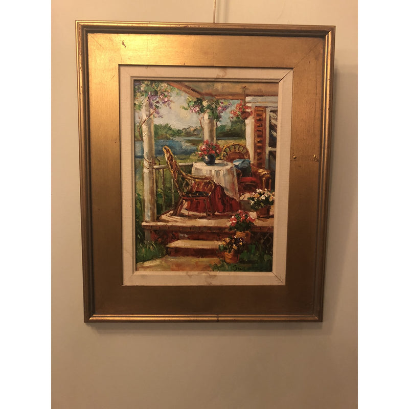 1980s Oil on Canvas Signed Painting