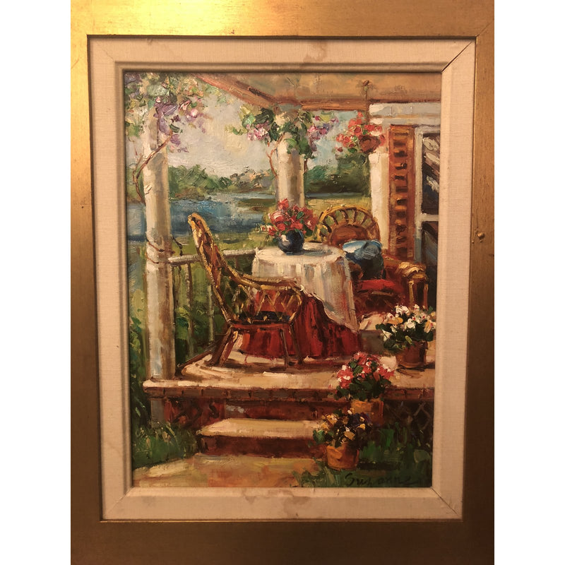 1980s Oil on Canvas Signed Painting
