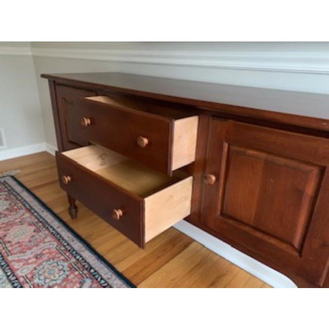 1990s Traditional Nichols & Stone Cherry Finish Maple Sideboard or Credenza