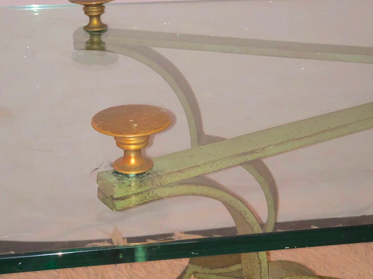 Gilt Brass and Iron Neoclassical Style Low or Coffee Table