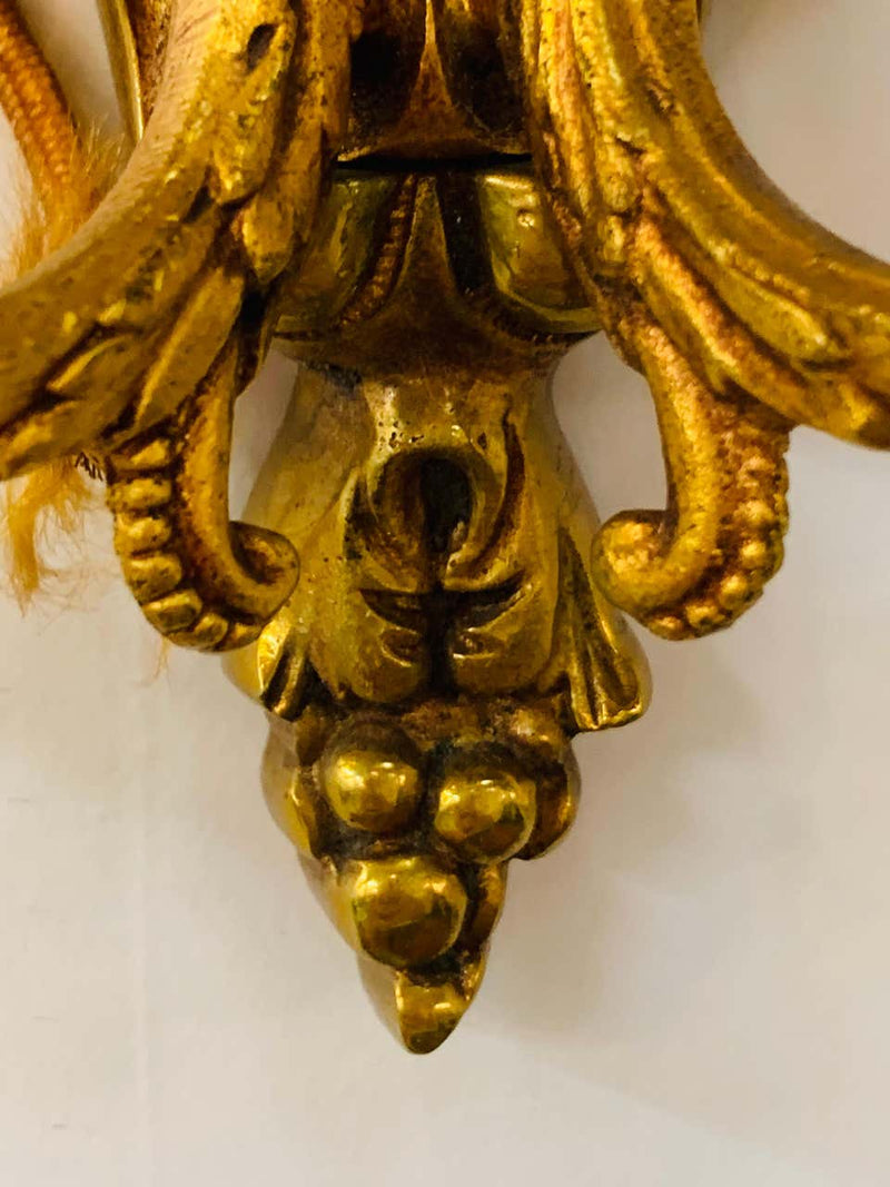 19th Century French Ormolu Wall Sconce with Limoges Porcelain