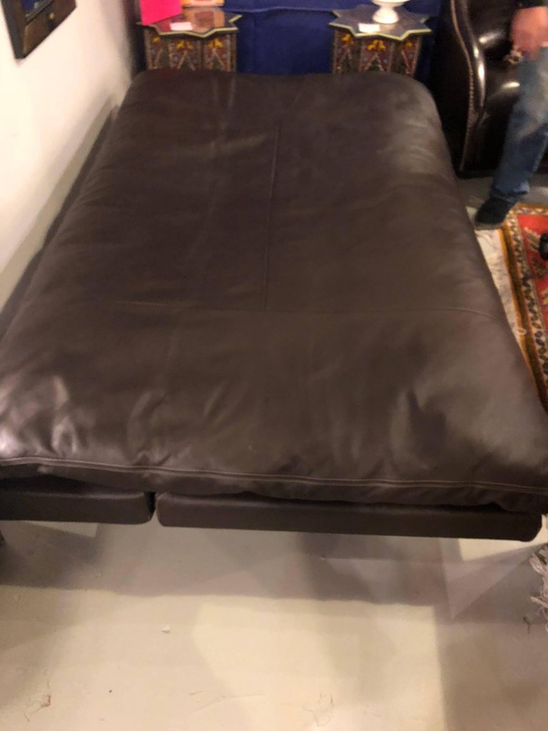 De Sede Brown Leather Sofa / Daybed