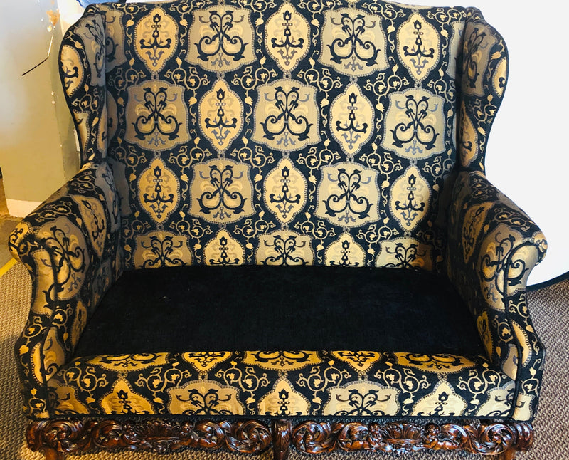 19th / Early 20th Century Settees / Canapes Rococo Style in Fine Fabric