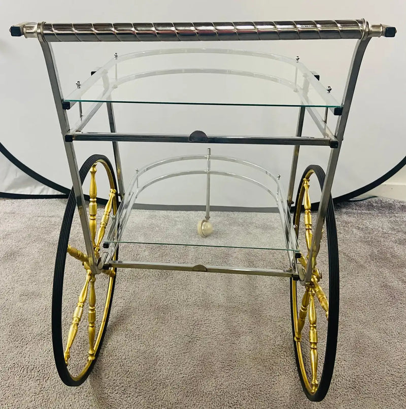 Consignment Carts Mid-Century Modern Two-Tier Bar or Tea Serving Cart – 1st Source ...