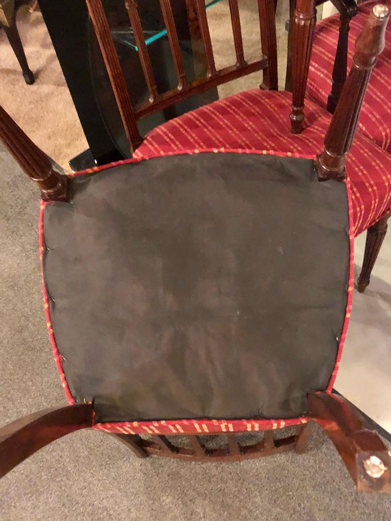 Set of Seven Late 19th Early 20th Century Georgian Style Dining Chairs