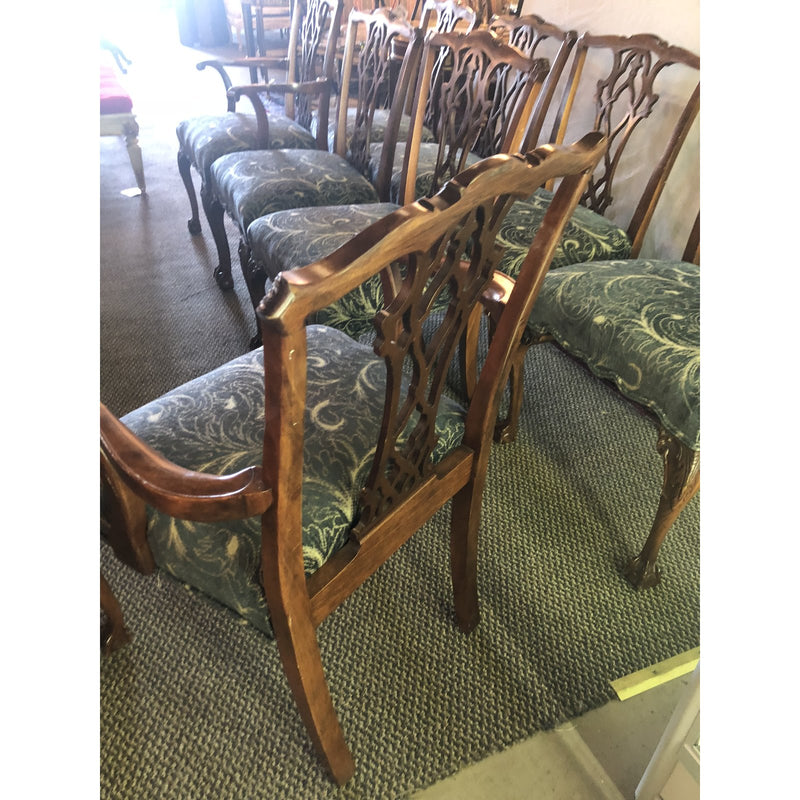 Chippendale Georgian Style Dining Chairs - Set of 8