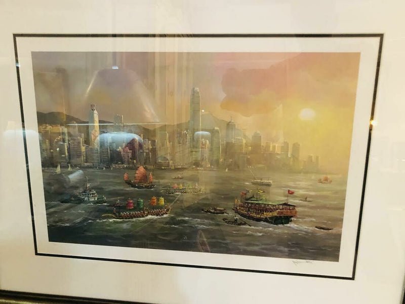 Alexander Chen Stereolithograph Signed and Numbered Framed Print, a Pair