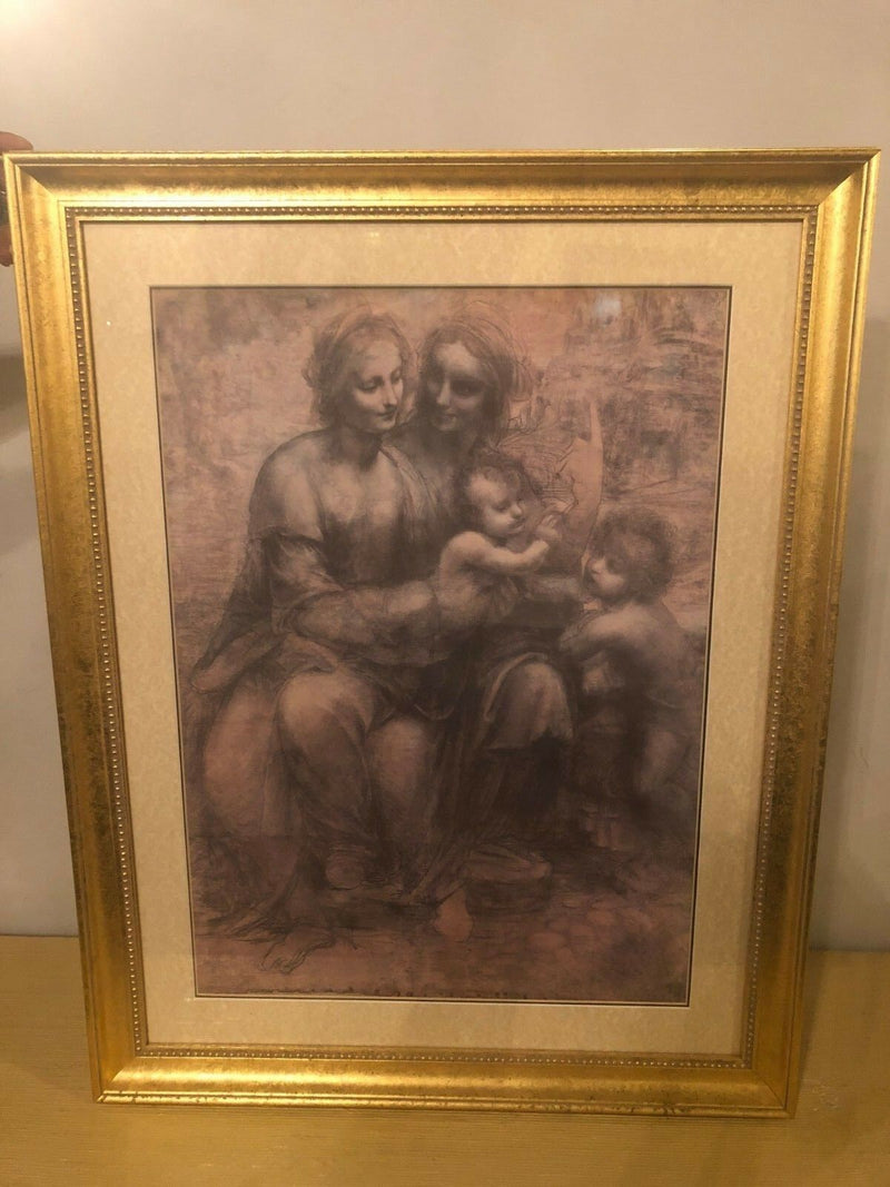 An Etching Matted Underglass in a Gilt Frame
